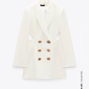 Back Vent Jumpsuit Blazer